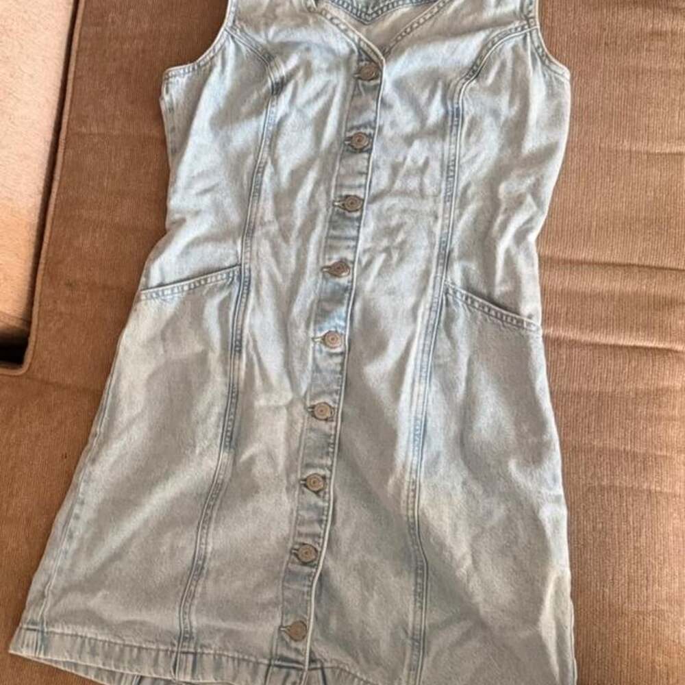 Levi's Light Blue Denim Mini Dress Size M NWT